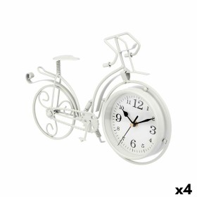 Reloj de Mesa Bicicleta Blanco Metal 33 x 22,5 x 4,2 cm (4 Unidades) de Gift Decor, Relojes de escritorio - Ref: S3631203, Pr...