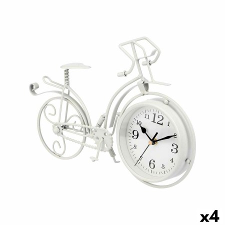 Tafelklok Bicicleta Branco Metal 33 x 22,5 x 4,2 cm (4 Unidades) | Tienda24 - Global Online Shop Tienda24.eu