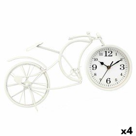 Table clock Black Metal MDF Wood 23 x 21 x 7 cm (6 Units) | Tienda24 - Global Online Shop Tienda24.eu