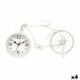 Horloge de table Bicyclette Blanc Métal 38 x 20 x 4 cm (4 Unités) | Tienda24 - Global Online Shop Tienda24.eu