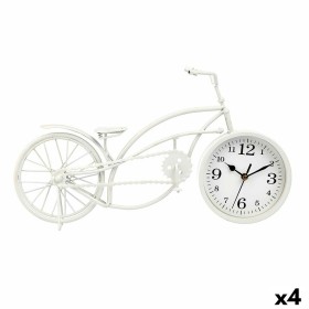 Orologio da Tavolo Bicicletta Bianco Metallo 42 x 24 x 10 cm (4 Unità) di Gift Decor, Orologi da scrivania e da scaffale - Ri...