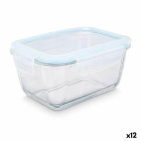 Lunchbox Durchsichtig Silikon Borosilikatglas 950 ml 18 x 8,8 x 13,5 cm (12 Stück) von Vivalto, Lagerung von Lebensmitteln - ...