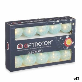 Wreath of LED Lights Ball Blue 2,3 m (12 Units) by Gift Decor, Outdoor String Lights - Ref: S3631291, Price: 68,38 €, Discoun...