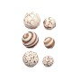 Jeu de boules décoratives Marron Blanc (12 Unités) | Tienda24 - Global Online Shop Tienda24.eu