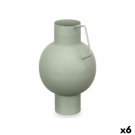 Vase Sphere Green Steel 15 x 23 x 13 cm (6 Units) by Gift Decor, Vases - Ref: S3631332, Price: 32,67 €, Discount: %