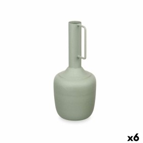 Vase Avec poignée Vert Acier 12 x 30 x 12 cm (6 Unités) de Gift Decor, Vases - Réf : S3631348, Prix : 32,67 €, Remise : %