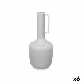 Vase With handle Grey Steel 12 x 30 x 12 cm (6 Units) by Gift Decor, Vases - Ref: S3631350, Price: 32,67 €, Discount: %