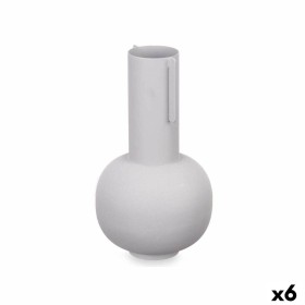 Vase Gris Acier 14 x 28 x 14 cm (6 Unités) de Gift Decor, Vases - Réf : S3631358, Prix : 32,67 €, Remise : %