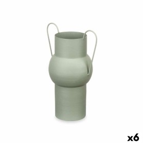 Vase grün Stahl 22 x 32 x 14 cm (6 Stück) von Gift Decor, Vasen - Ref: S3631364, Preis: 54,06 €, Rabatt: %