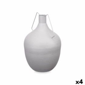 Jarrón Garrafa Gris Acero 24 x 40 x 24 cm (4 Unidades) de Gift Decor, Jarrones - Ref: S3631390, Precio: 57,35 €, Descuento: %