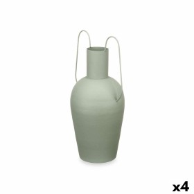 Jarrón Con asas Verde Acero 24 x 45 x 18 cm (4 Unidades) de Gift Decor, Jarrones - Ref: S3631404, Precio: 57,35 €, Descuento: %