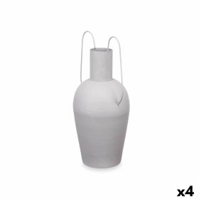 Vase With handles Grey Steel 24 x 45 x 18 cm (4 Units) by Gift Decor, Vases - Ref: S3631406, Price: 57,35 €, Discount: %