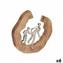 Figura Decorativa Familia Plateado Metal 24,5 x 24,5 x 5 cm (6 Unidades) de Gift Decor, Coleccionables - Ref: S3631427, Preci...