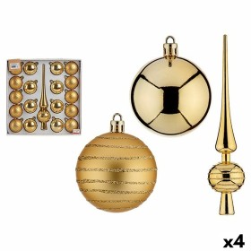 Set Adornos de Navidad Dorado PVC (4 Unidades) de Krist+, Navidad - Ref: S3631447, Precio: 40,10 €, Descuento: %