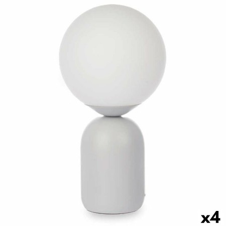 Lampada da tavolo Sfera 40 W Bianco Grigio Ceramica 15 x 28,5 x 15 cm (4 Unità) di Gift Decor, Lampade da tavolo e abat-jour ...