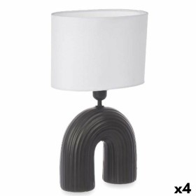 Lâmpada de mesa Ponte 60 W Preto Cerâmica 26 x 41 x 15,5 cm (4 Unidades) de Gift Decor, Candeeiros de mesa e de cabeceira - R...