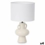 Lámpara de mesa Jarrón 40 W Blanco Cerámica 24 x 39,7 x 24 cm (4 Unidades) de Gift Decor, Lámparas de mesa y mesilla de noche...