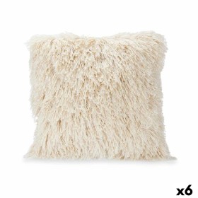 Cojín Crema Algodón Poliéster 45 x 2 x 45 cm (6 Unidades) de Gift Decor, Cojines - Ref: S3631544, Precio: 60,11 €, Descuento: %