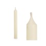 Candle Set 2 x 2 x 15 cm Cream (12 Units) | Tienda24 - Global Online Shop Tienda24.eu