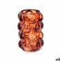 Bougeoir Microsphères Orange Verre 8,4 x 12,5 x 8,4 cm (12 Unités) de Gift Decor, Bougeoirs et chandeliers - Réf : S3631682, ...