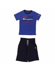 Conjunto Desportivo para Crianças Adidas Crew Azul | Tienda24 Tienda24.eu