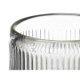 Candleholder Stripes Grey Crystal 7,5 x 7,8 x 7,5 cm (12 Units) by Gift Decor, Candelabras and candle holders - Ref: S3631694...