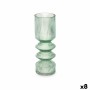 Vase Rayures Vert Verre 8 x 23 x 8 cm (8 Unités) | Tienda24 - Global Online Shop Tienda24.eu