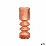 Vase Rayures Orange Verre 8 x 23 x 8 cm (8 Unités) de Gift Decor, Vases - Réf : S3631706, Prix : 56,31 €, Remise : %