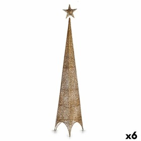 Sapin de Noël Étoile Tour Doré Métal Plastique 34 x 154 x 34 cm (6 Unités) de Krist+, Noël - Réf : S3631726, Prix : 70,03 €, ...