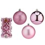 Set de Bolas de Navidad Rosa Plástico Ø 8 cm (6 Unidades) de Krist+, Navidad - Ref: S3631728, Precio: 43,79 €, Descuento: %