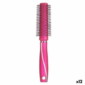 Spazzola Rotonda Fucsia Silicone Plastica (12 Unità) di Berilo, Spazzole per capelli - Rif: S3631750, Prezzo: 19,60 €, Sconto: %