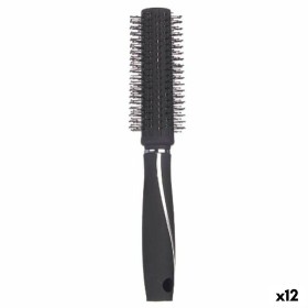 Round Brush Black Silicone Plastic (12 Units) by Berilo, Hairbrushes - Ref: S3631751, Price: 19,54 €, Discount: %