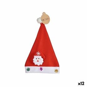 Gorro de Pai Natal Branco Vermelho (12 Unidades) de Krist+, Chapéus de sol - Ref: S3631820, Preço: 18,94 €, Desconto: %