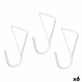 Cabides Branco Metal Triangular Conjunto 3 Peças (6 Unidades) de Gift Decor, Cabides para casacos - Ref: S3631851, Preço: 27,...