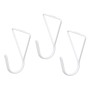 Hangers White Metal Triangular Set 3 Pieces (6 Units) by Gift Decor, Coat Hooks - Ref: S3631851, Price: 27,89 €, Discount: %