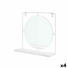 Miroir mural Blanc Métal Bois MDF 33,7 x 30 x 10 cm (4 Unités) de Gift Decor, Miroirs muraux - Réf : S3631855, Prix : 29,11 €...