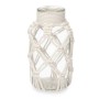 Vase Blanc Tissu verre 9 x 17 x 9 cm (12 Unités) Macramé de Gift Decor, Vases - Réf : S3631872, Prix : 43,73 €, Remise : %