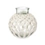 Vase White Cloth Glass 25 x 26,5 x 25 cm (4 Units) Macrame by Gift Decor, Vases - Ref: S3631880, Price: 46,28 €, Discount: %