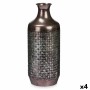 Vase Silberfarben Metall 16 x 42 x 16 cm (4 Stück) Mit Relief von Gift Decor, Vasen - Ref: S3631882, Preis: 52,60 €, Rabatt: %