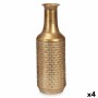 Vase Doré Métal 14 x 46 x 14 cm (4 Unités) Avec relief de Gift Decor, Vases - Réf : S3631892, Prix : 58,48 €, Remise : %