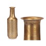 Vase Doré Métal 14 x 46 x 14 cm (4 Unités) Avec relief de Gift Decor, Vases - Réf : S3631892, Prix : 58,48 €, Remise : %