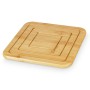 Table Mat Natural Bamboo 19 x 1 x 19 cm (24 Units) Squared by Kinvara, Trivets - Ref: S3631898, Price: 35,94 €, Discount: %