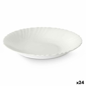 Deep Plate White Glass 21,5 x 3 x 21,5 cm (24 Units) by Vivalto, Plates and dishes - Ref: S3631917, Price: 22,49 €, Discount: %