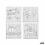 Tela Branco Tecido 25 x 25 x 1,5 cm Para pintar Veículos (24 Unidades) de Pincello, Tinta - Ref: S3631925, Preço: 37,09 €, De...