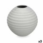 Vase Grey Ceramic 25 x 25 x 25 cm (3 Units) Sphere by Gift Decor, Vases - Ref: S3631943, Price: 31,65 €, Discount: %