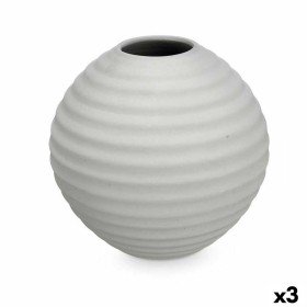 Vase Alexandra House Living White Polyresin 7 x 31 x 25 cm | Tienda24 - Global Online Shop Tienda24.eu