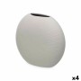 Vase Gris Céramique 29 x 26 x 11 cm (4 Unités) Circulaire de Gift Decor, Vases - Réf : S3631947, Prix : 43,21 €, Remise : %