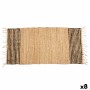 Tappeto Nero Naturale Righe 70 x 1 x 140 cm (8 Unità) di Gift Decor, Tappeti - Rif: S3631987, Prezzo: 82,33 €, Sconto: %