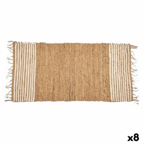 Carpet Black Natural Stripes 70 x 1 x 140 cm (8 Units) by Gift Decor, Rugs - Ref: S3631989, Price: 82,33 €, Discount: %