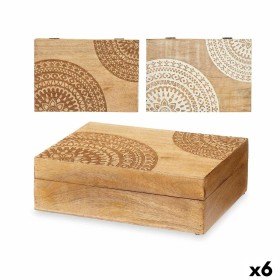 Dekorative Box Mango-Holz 25,5 x 8 x 17,4 cm (6 Stück) Mandala von Gift Decor, Boxen & Kästen - Ref: S3632015, Preis: 47,87 €...